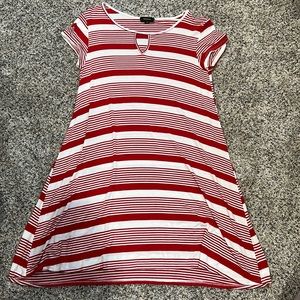 Short-Sleeve Midi Dress